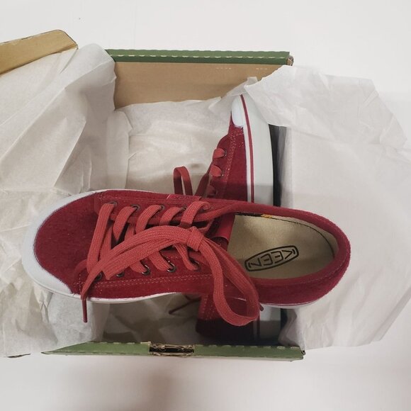 Keen Women's Elsa Lite Felt Sneaker in Red Felt/vapor Wool Blend - Size 5 - Picture 4 of 9